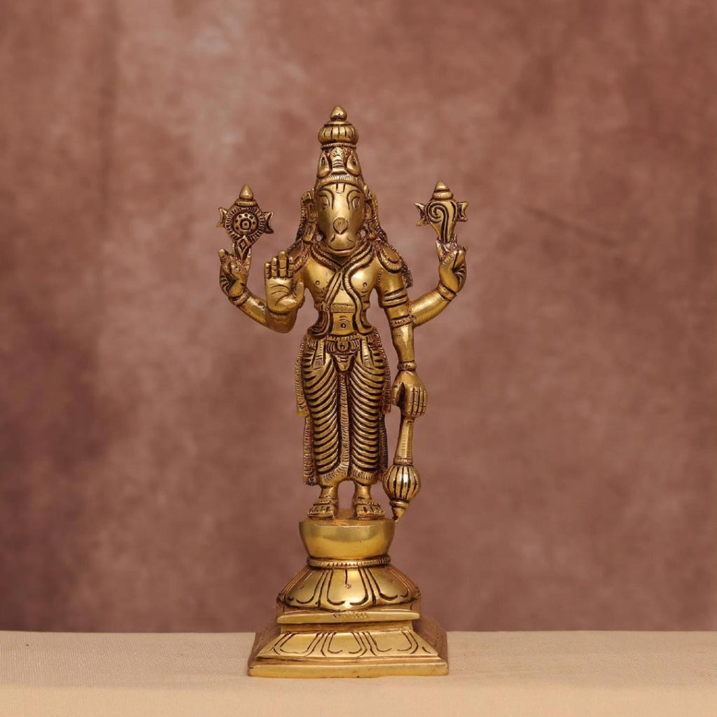 Brass Dashavataram Set – 6" Vishnu Avatars Idols | Gayatri Heritage