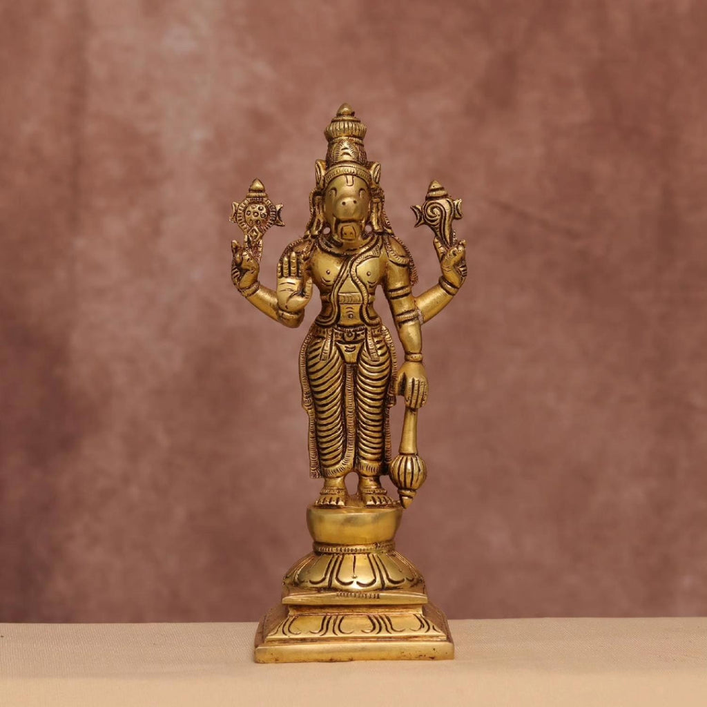 Brass Dashavataram Set – 6" Vishnu Avatars Idols | Gayatri Heritage