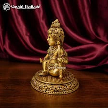 Brass Ram Lalla Idol | Baby Rama Statue with Bow & Arrow | Shri Ram Murti | Hindu Pooja & Home Temple Decor | Gift