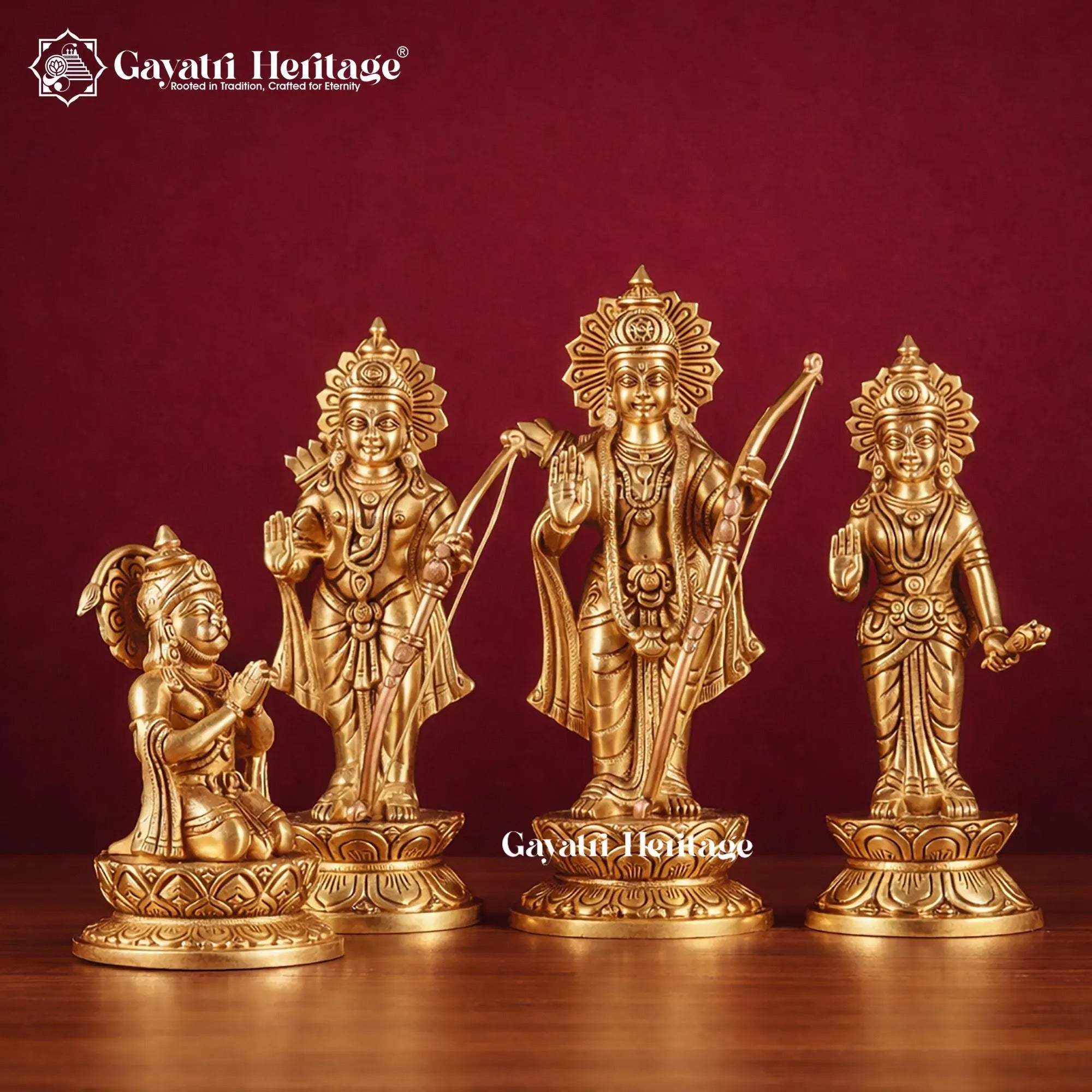 Ram Darbar Idol – Sacred Ram Parivar Decor | Gayatri Heritage