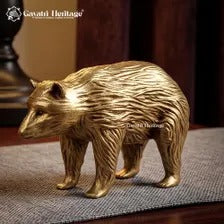 Bear Statue Set of 2 | Animal Figurines | Vintage Bear Sculpture | Home & Office Decor | Decorative Showpiece Gift