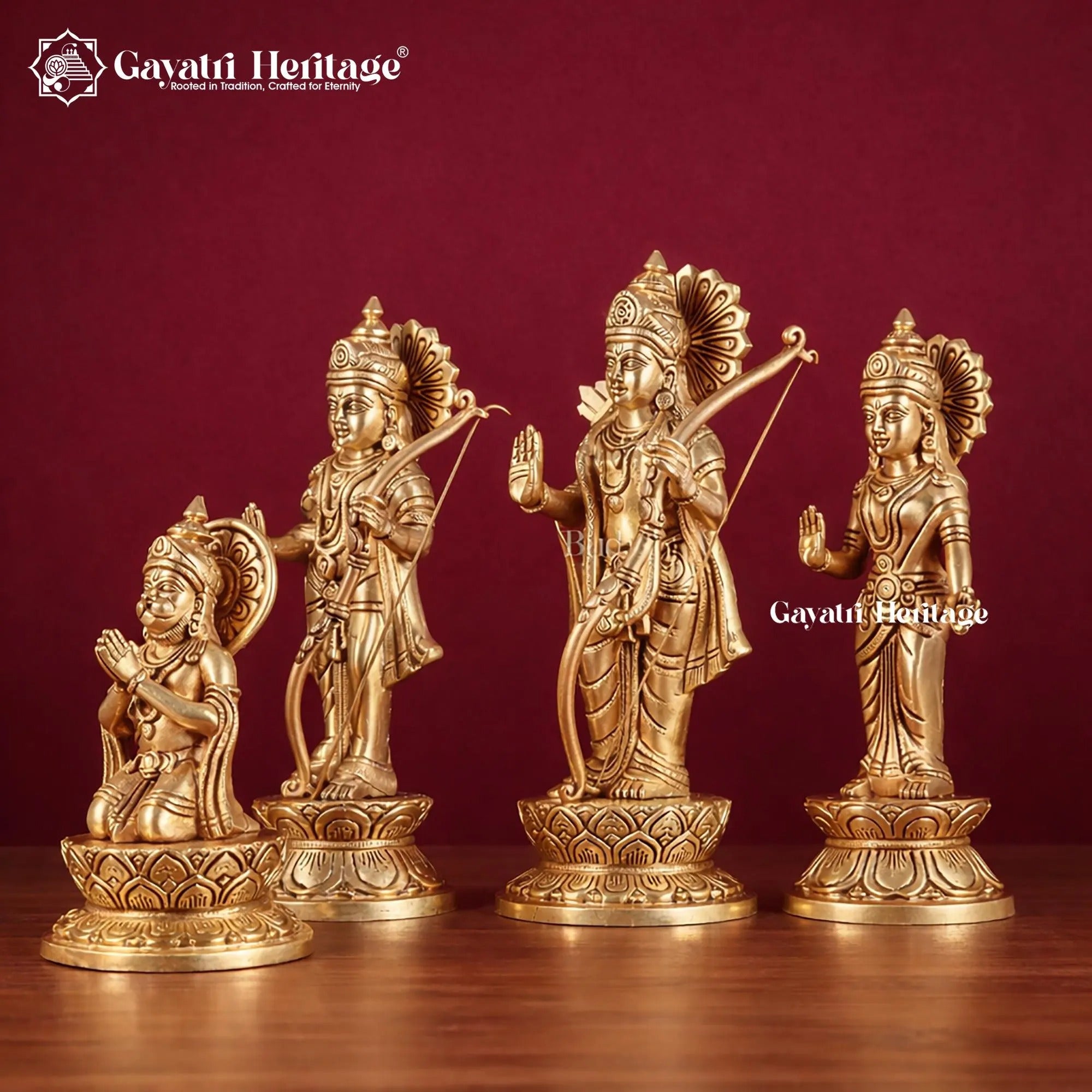 Ram Darbar Idol – Sacred Ram Parivar Decor | Gayatri Heritage