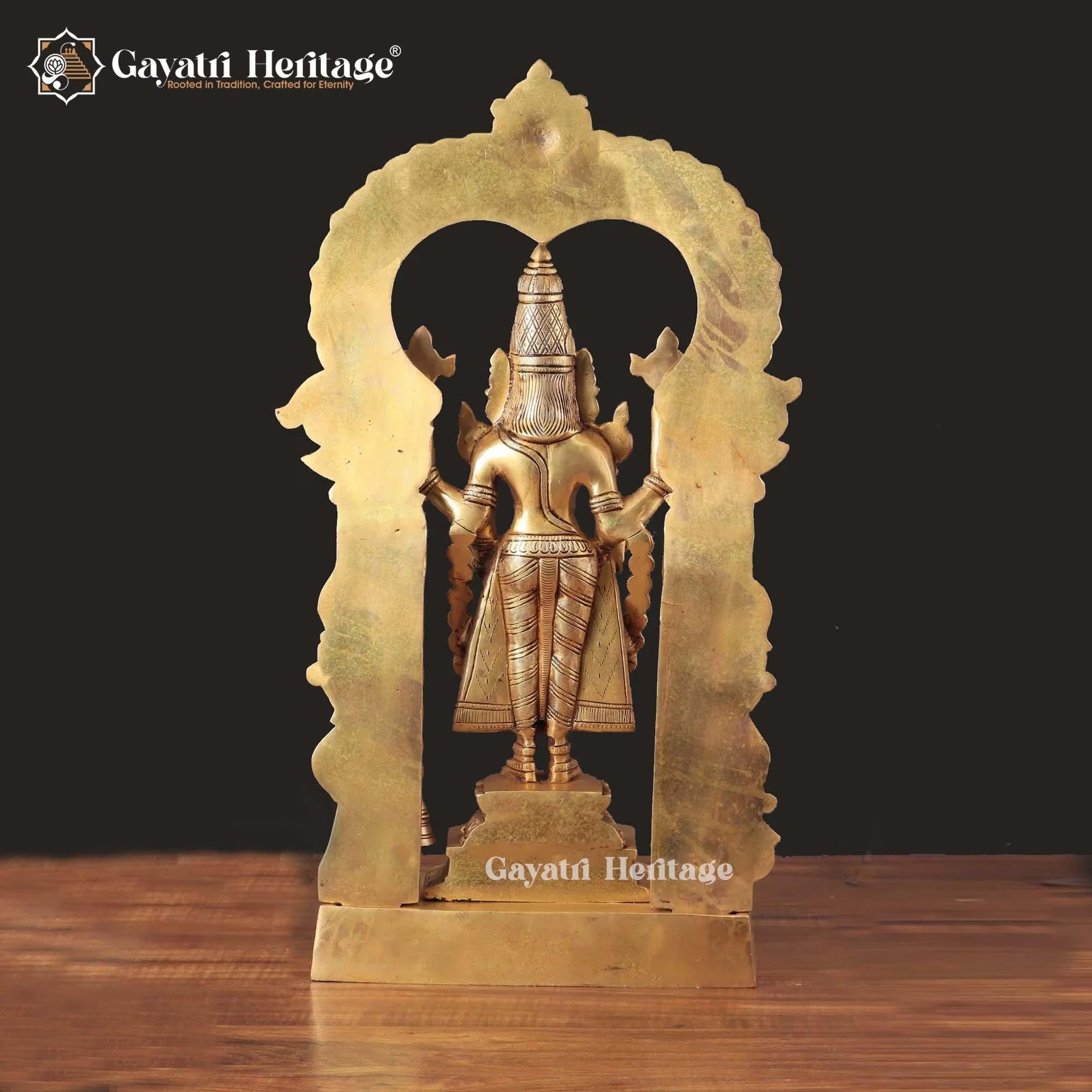 Brass Lord Balaji Idol – Divine Temple Decor | Gayatri Heritage