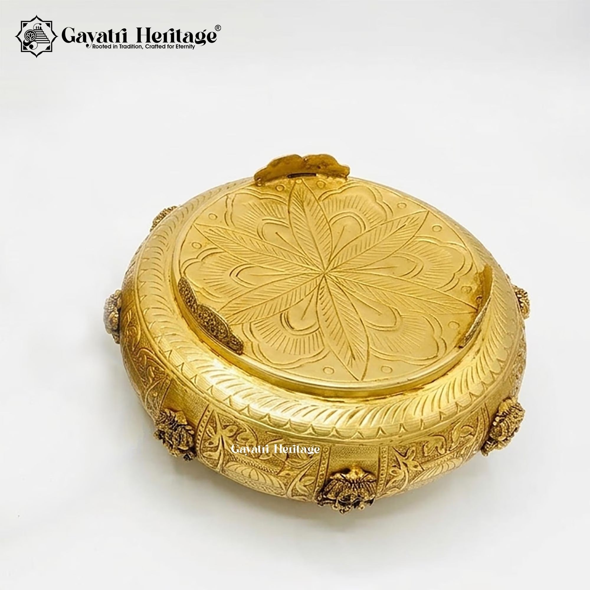 Brass Ashtalakshmi Urli – Sacred Lakshmi Bowl Decor | Gayatri Heritage