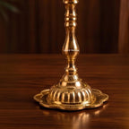 Brass Peacock Diya | Tall Standing Pooja Lamp with Multi Wicks | Temple & Diwali Decor